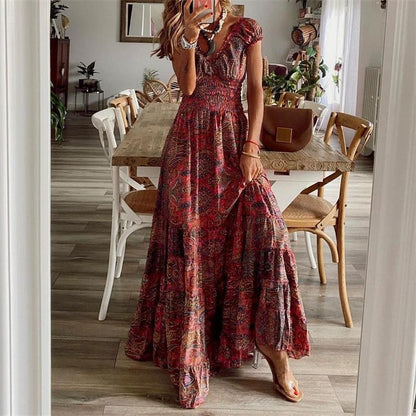 Sienna | Bohemian Floral Maxi Dress