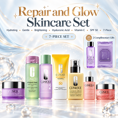 Repair and Glow Skincare Set | Complete 7-Piece Glow Routine + 2 Complimentary Gifts