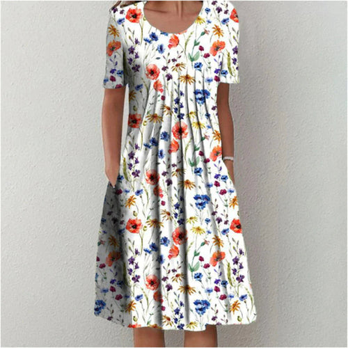 Hailey | Stylish and Casual Floral Dress with Pockets