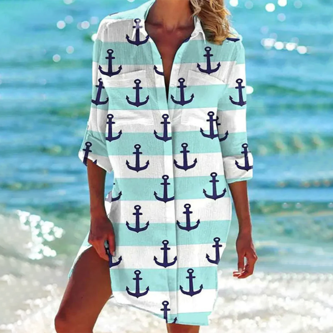 Valerie | Vibrant Tie-Dye Shirt Dress