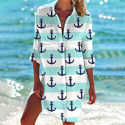 Valerie | Vibrant Tie-Dye Shirt Dress