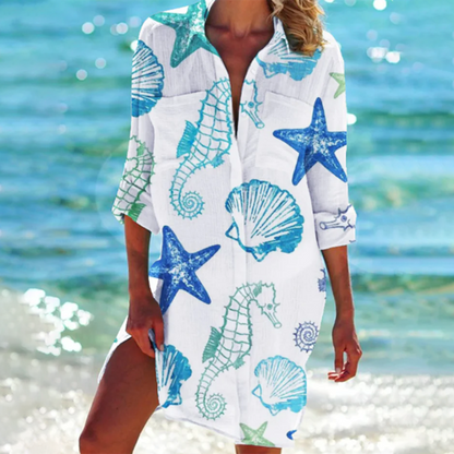 Valerie | Vibrant Tie-Dye Shirt Dress
