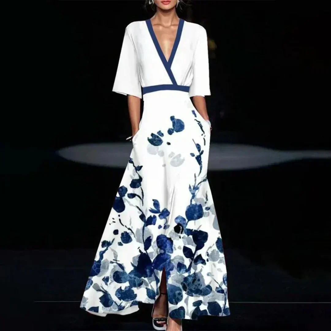 Karsyn | Elegant Maxi Dress with Floral Pattern
