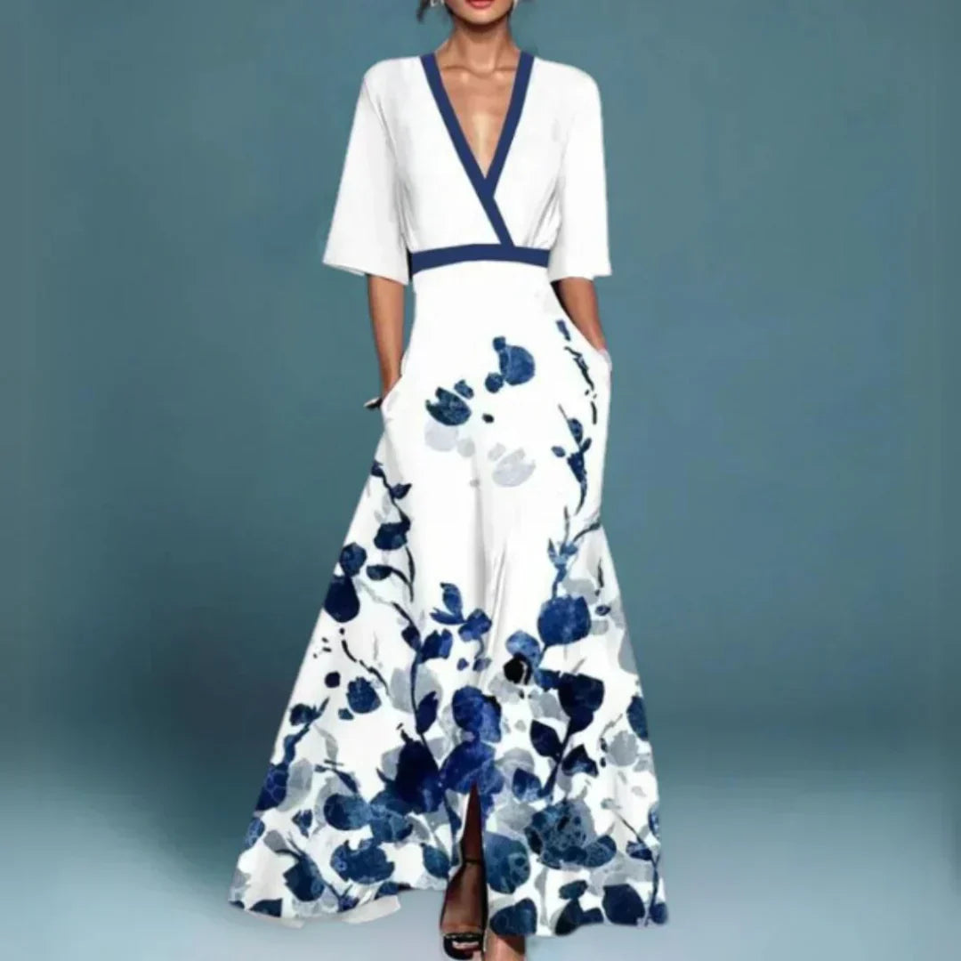Karsyn | Elegant Maxi Dress with Floral Pattern