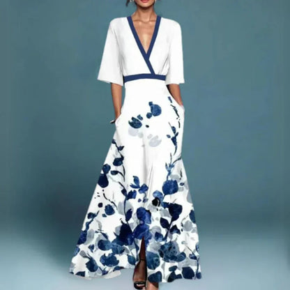 Karsyn | Elegant Maxi Dress with Floral Pattern