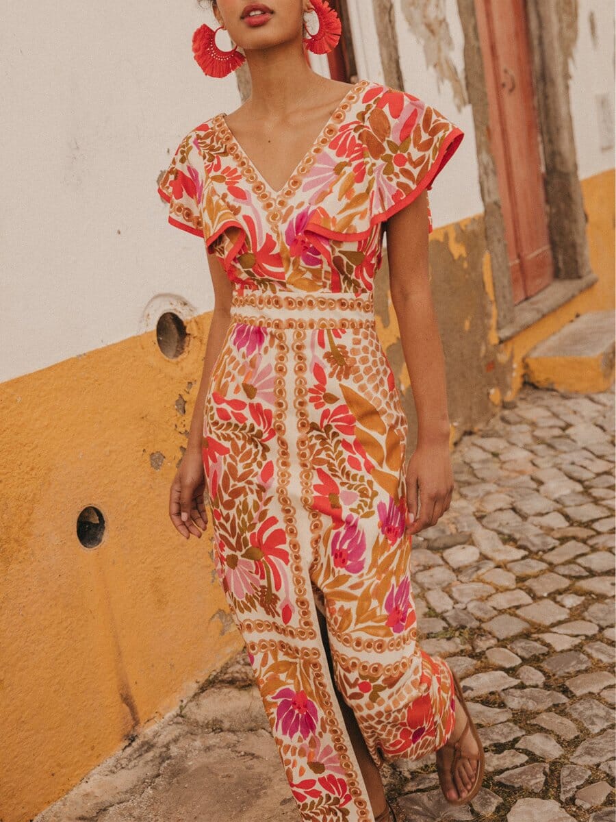 Olivia | Colorful Maxi Dress